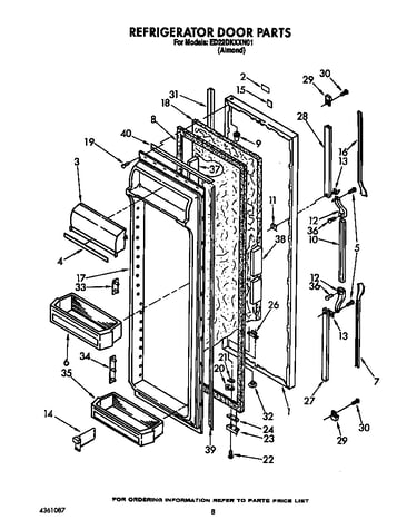 Refrigerator door