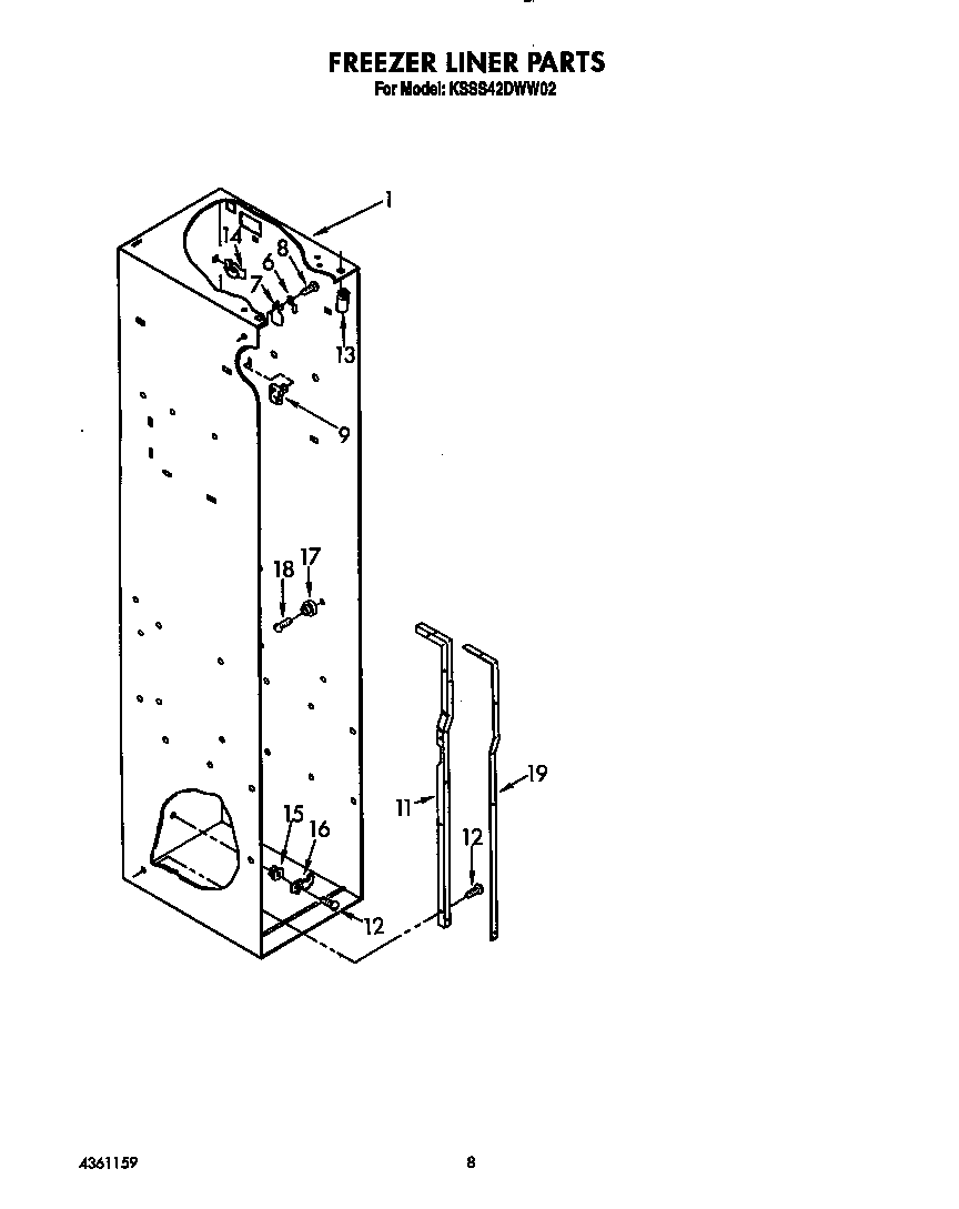 Freezer liner