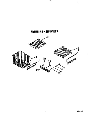 Freezer shelf