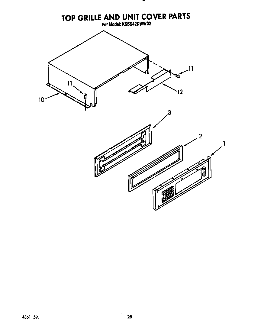 TOP GRILLE AND UNIT COVER