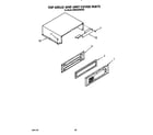 KitchenAid KSSS42DWW02 top grille and unit cover diagram