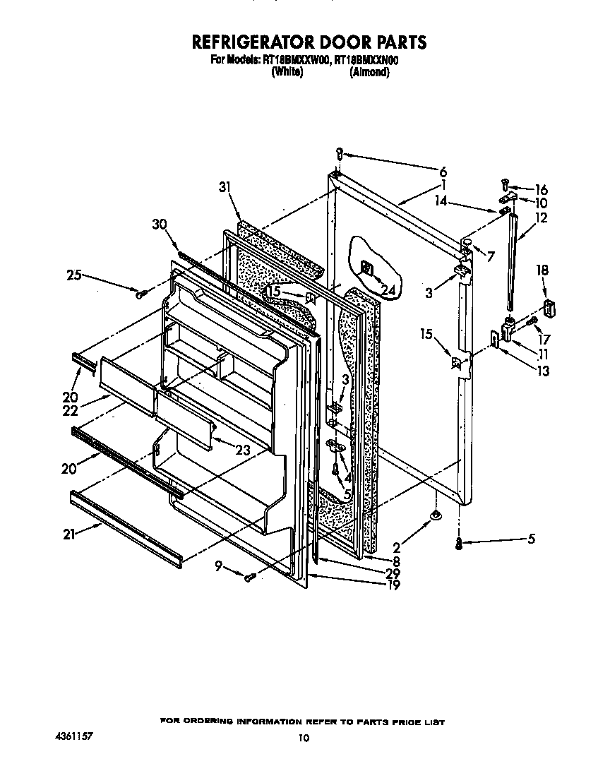 Refrigerator door