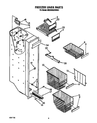 Freezer liner