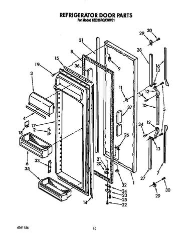 Refrigerator door