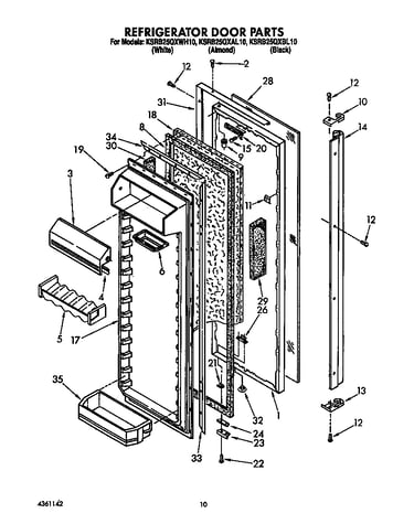 Refrigerator door