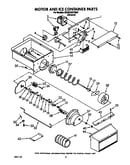 Motor and ice container