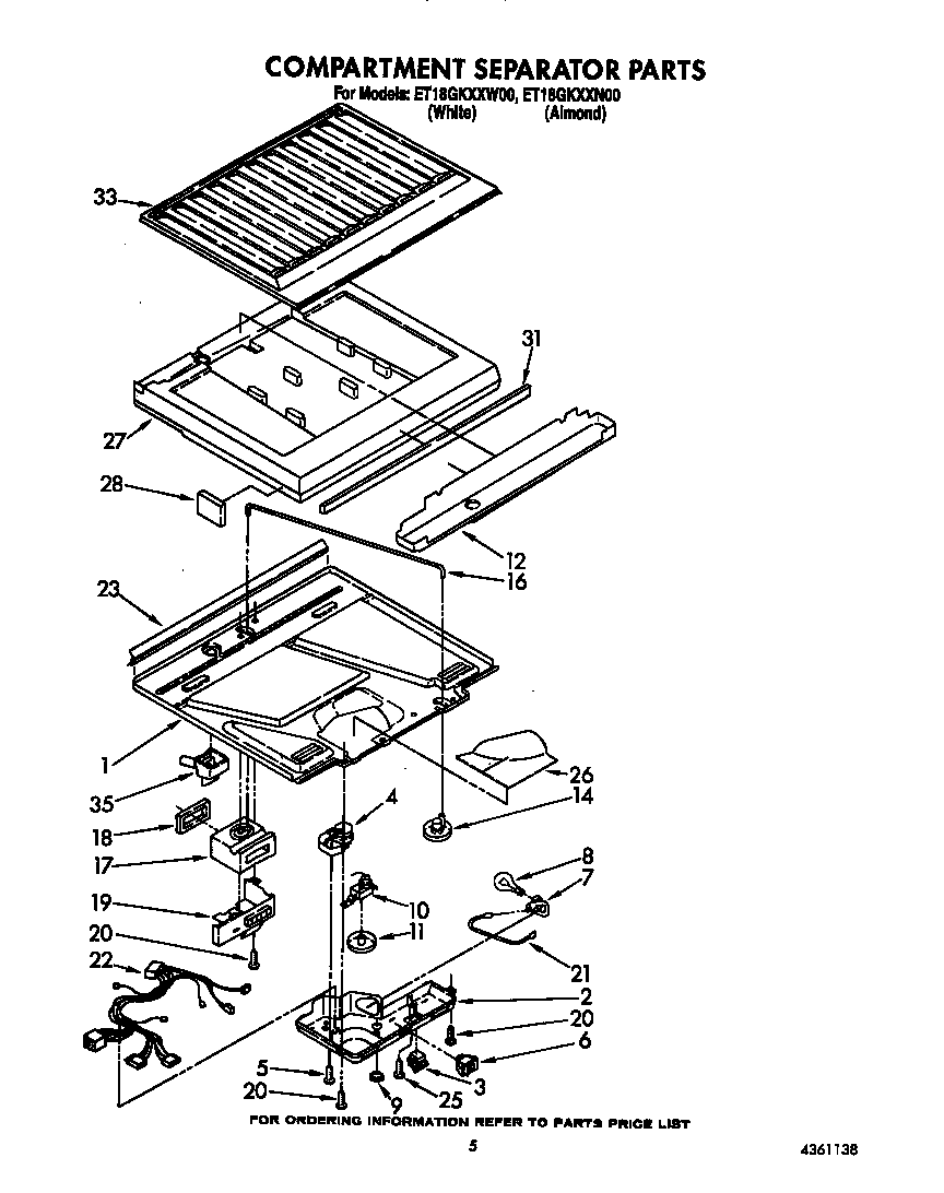 Compartment separator