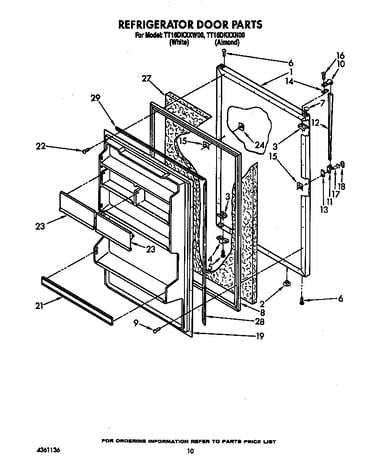 Refrigerator door