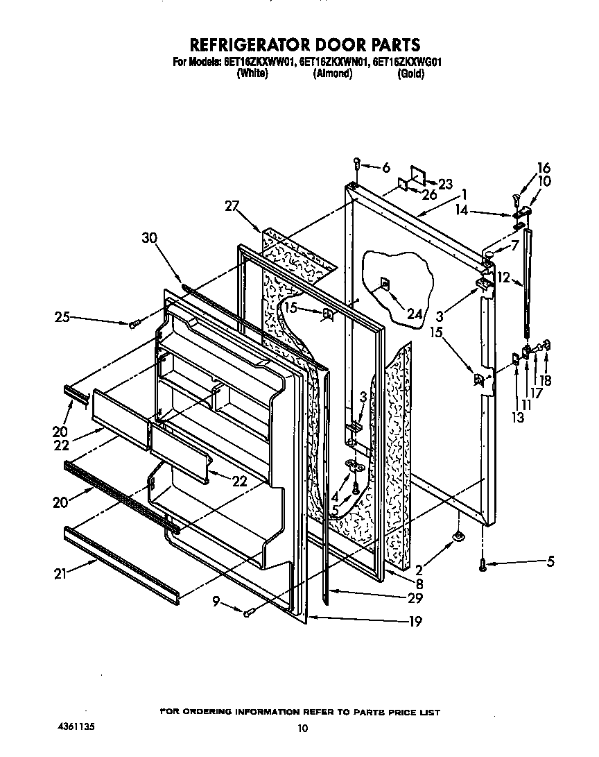 Refrigerator door