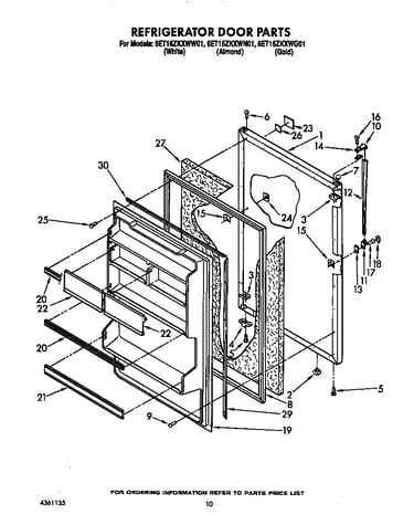 Refrigerator door