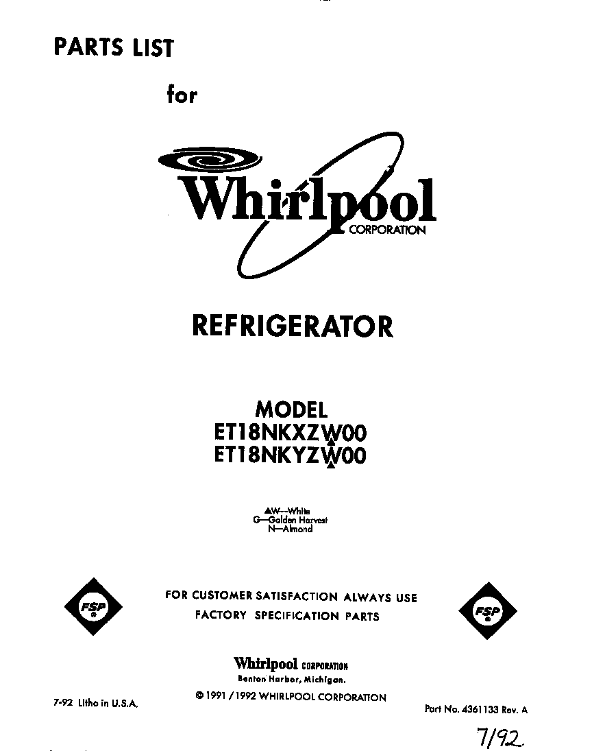 Front cover