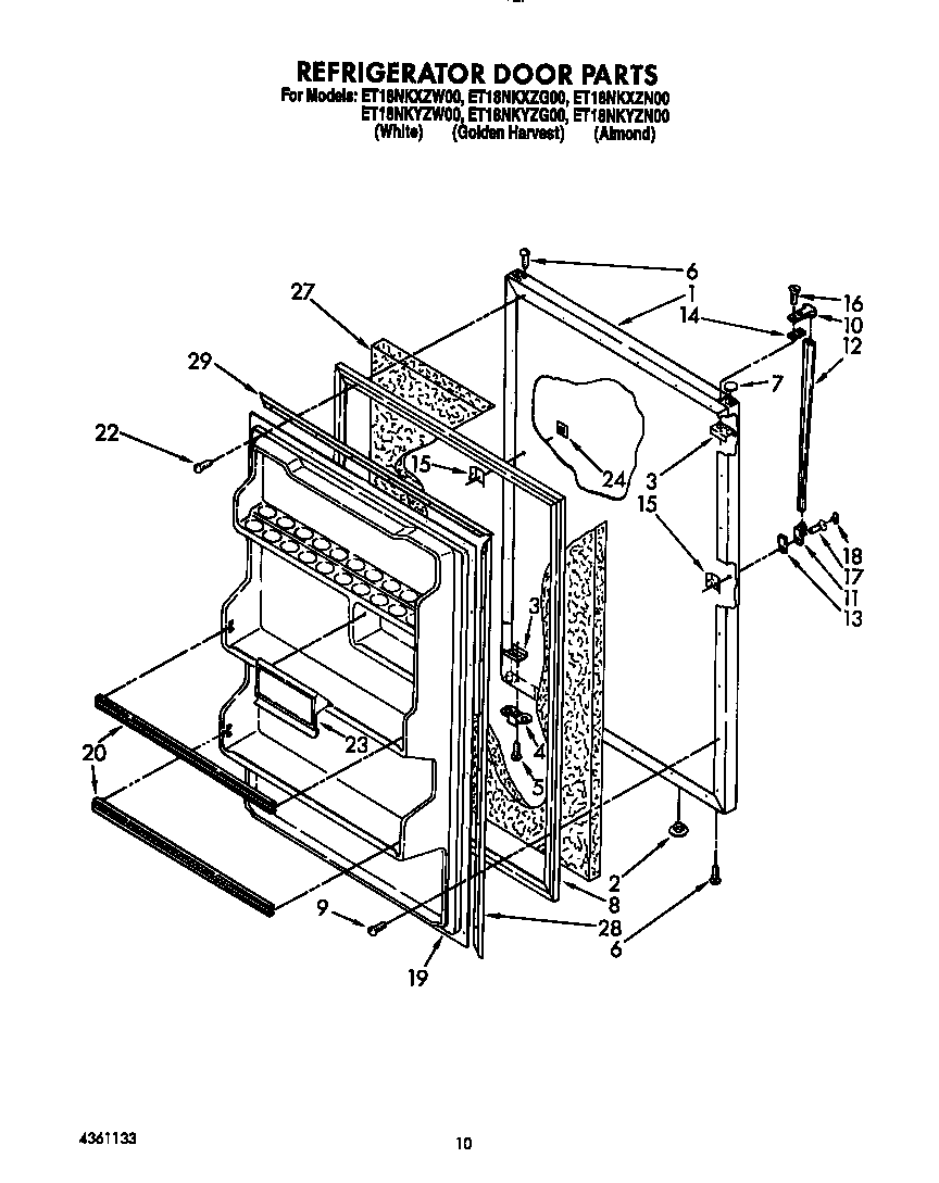 Refrigerator door