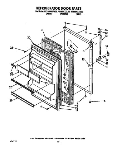 Refrigerator door