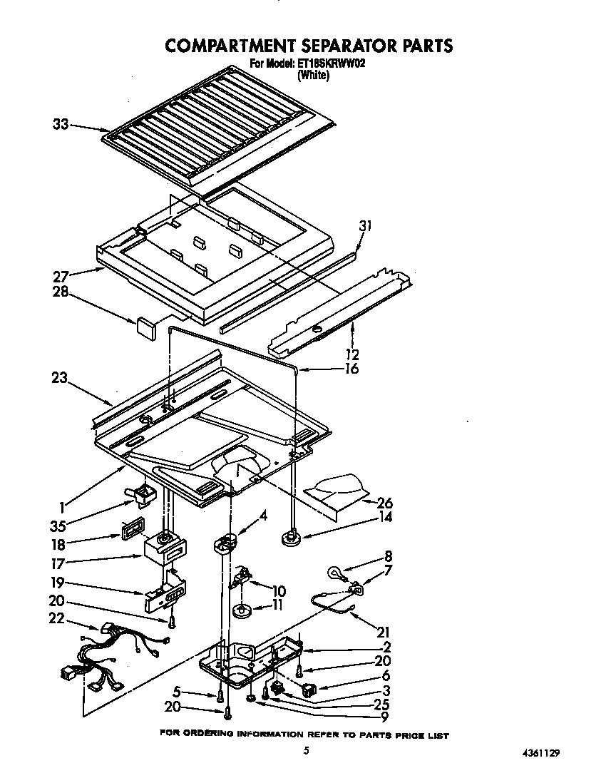 Compartment separator