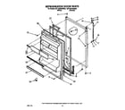 Whirlpool 6ET18GKXWW02 refrigerator door diagram