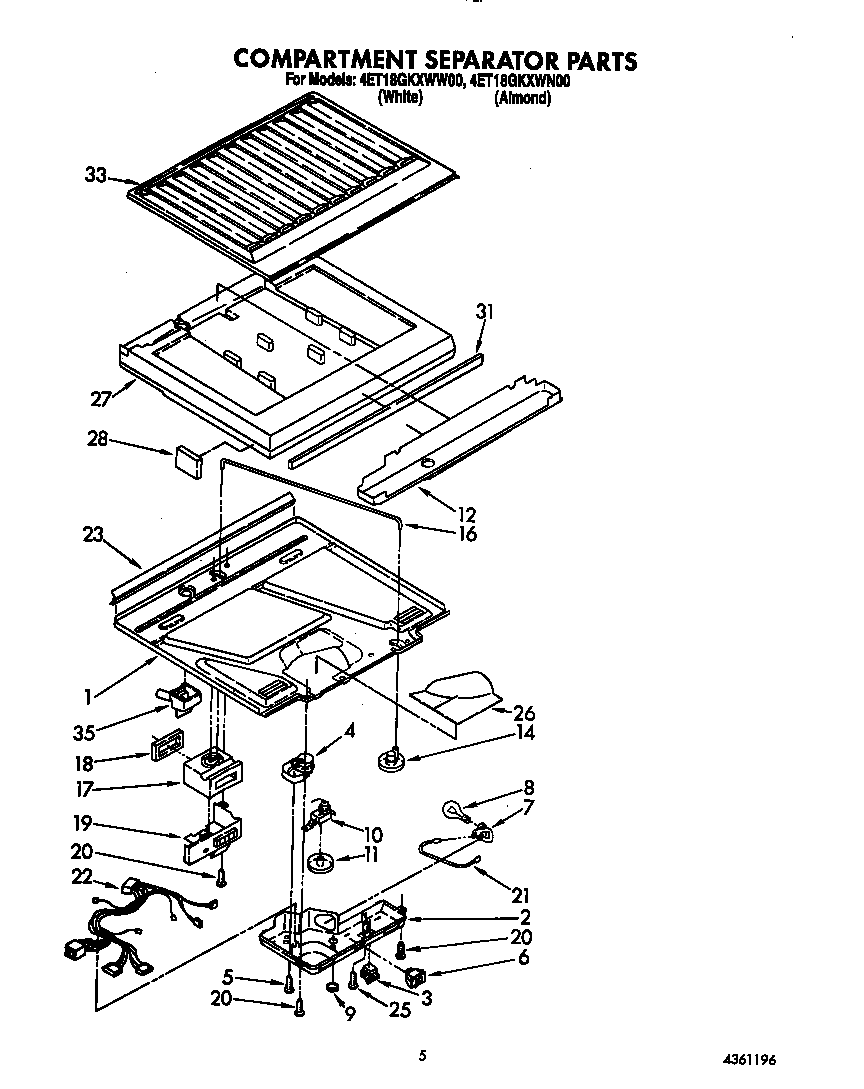 Compartment separator