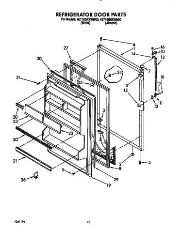 Refrigerator door