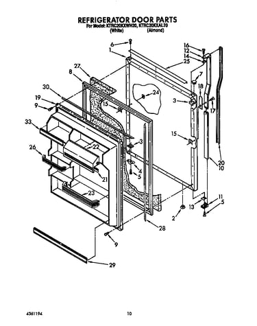 Refrigerator door