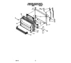 KitchenAid KTRC20KXWH20 freezer door diagram