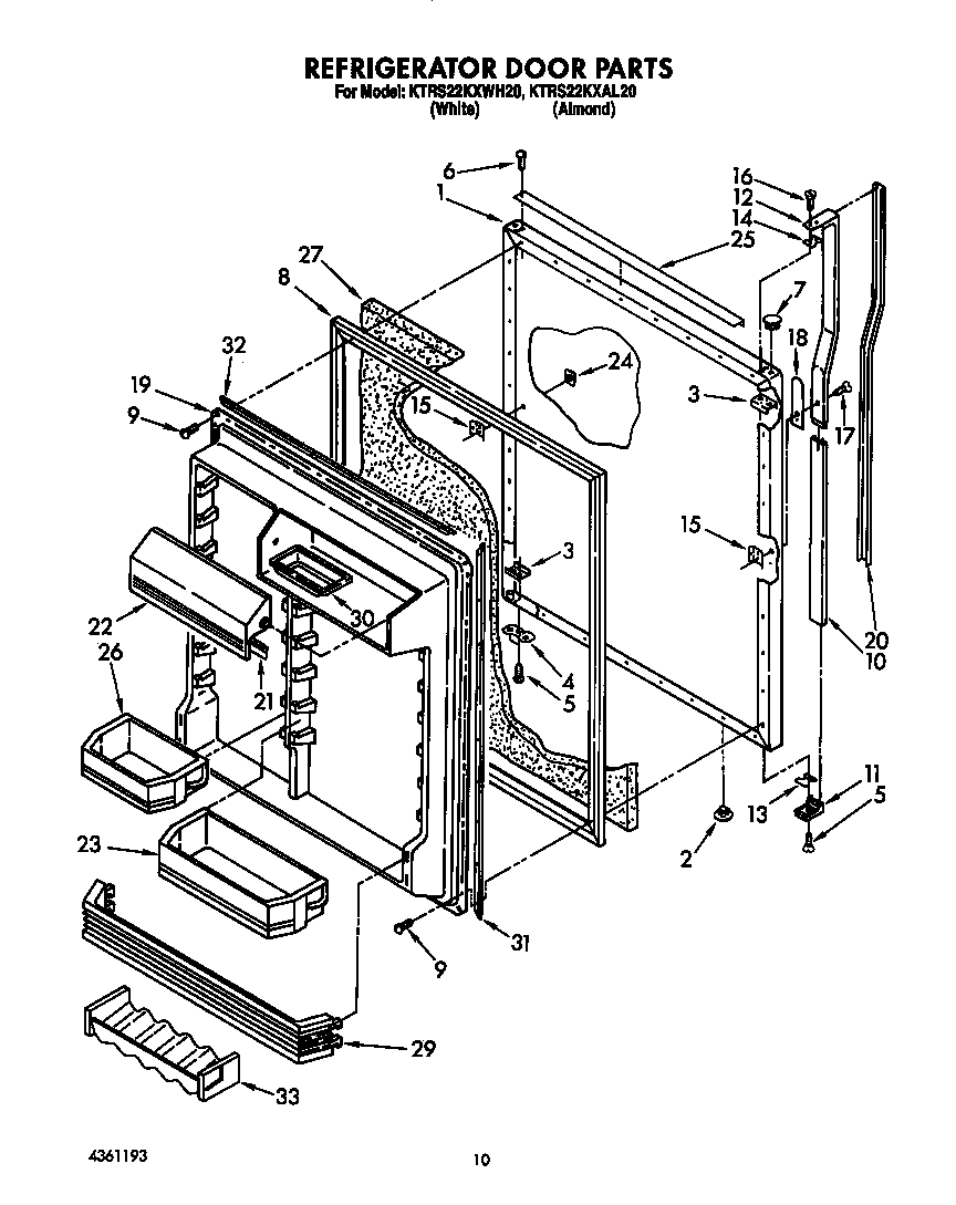 Refrigerator door