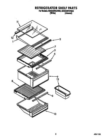 Refrigerator shelf
