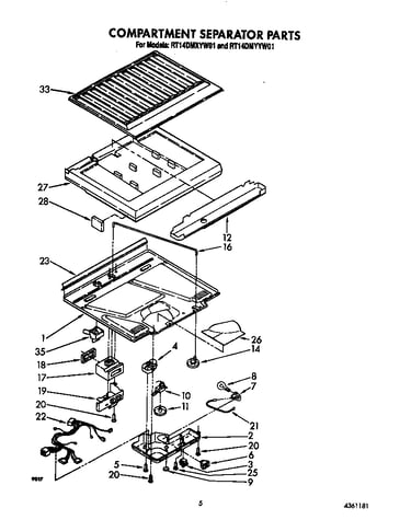 Compartment separator