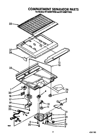 Compartment separator