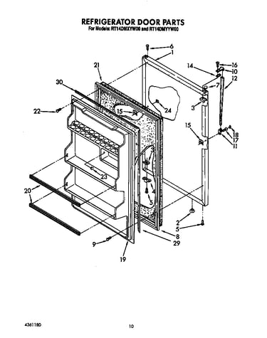 Refrigerator door