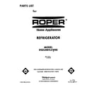 Roper RS25AWXZW00 front cover diagram