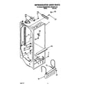 Roper RS25AWXZW00 refrigerator liner diagram