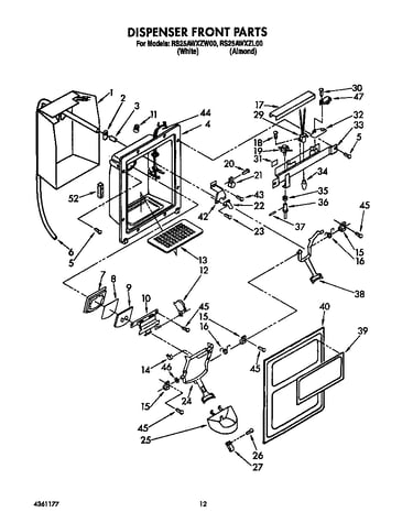 Dispenser front