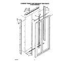KitchenAid KSSS36DWX02 cabinet trims and breaker trim diagram