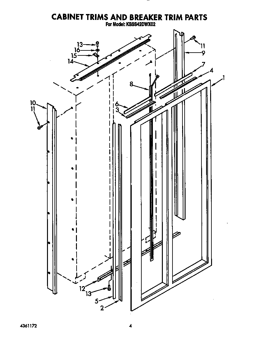 Cabinet trims and breaker trim