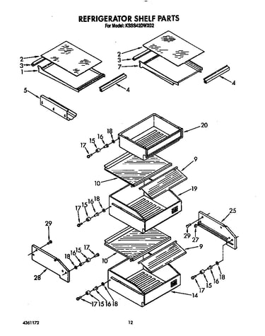 Refrigerator shelf