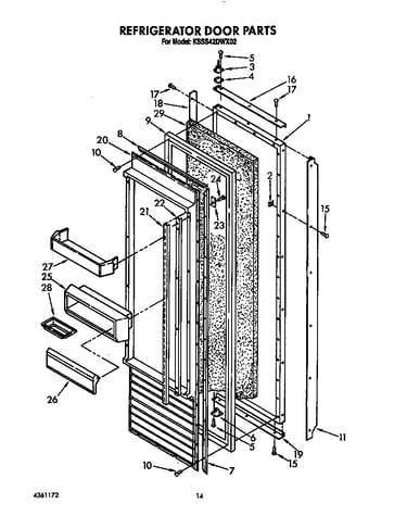 Refrigerator door