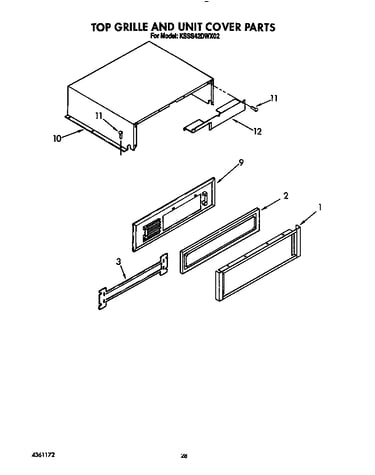 Top grille and unit cover