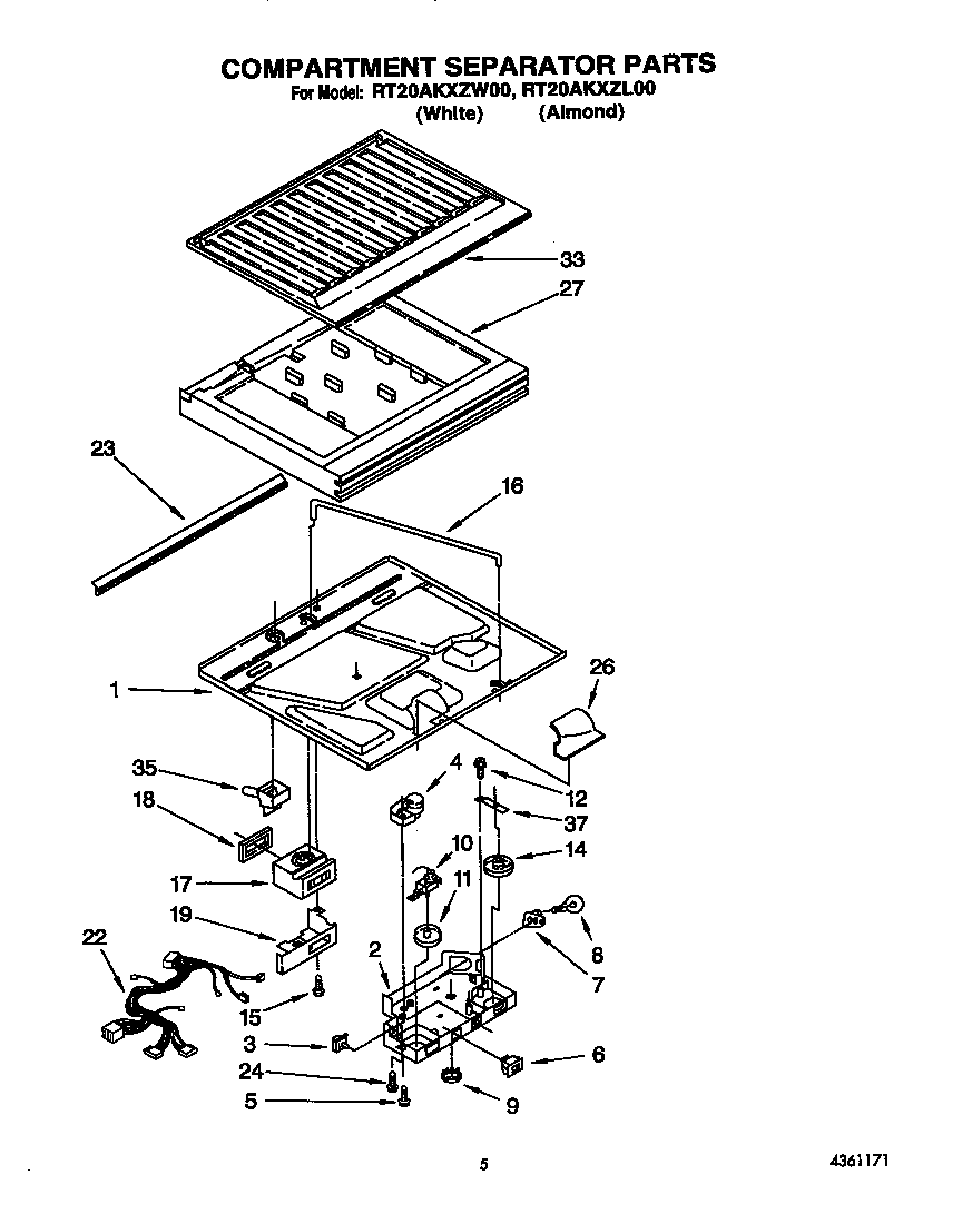 Compartment separator