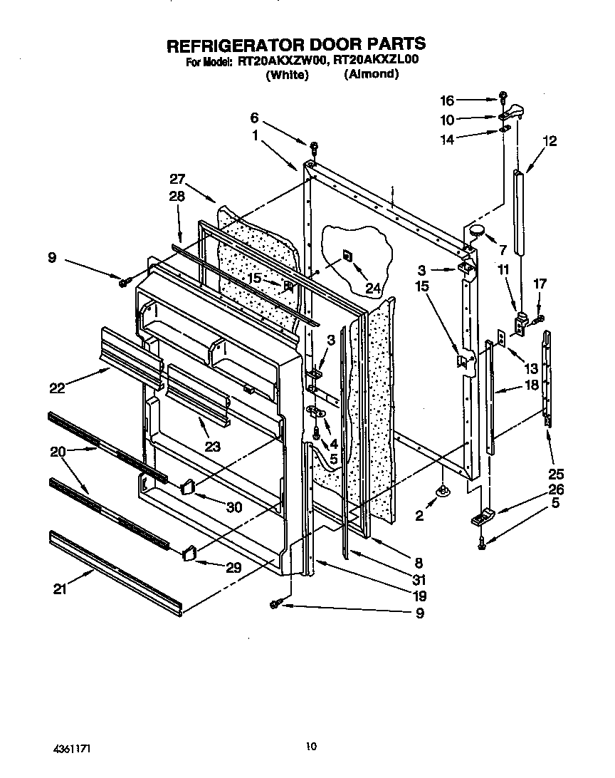 Refrigerator door