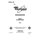 Whirlpool 3ET18RKXYW00 front cover diagram
