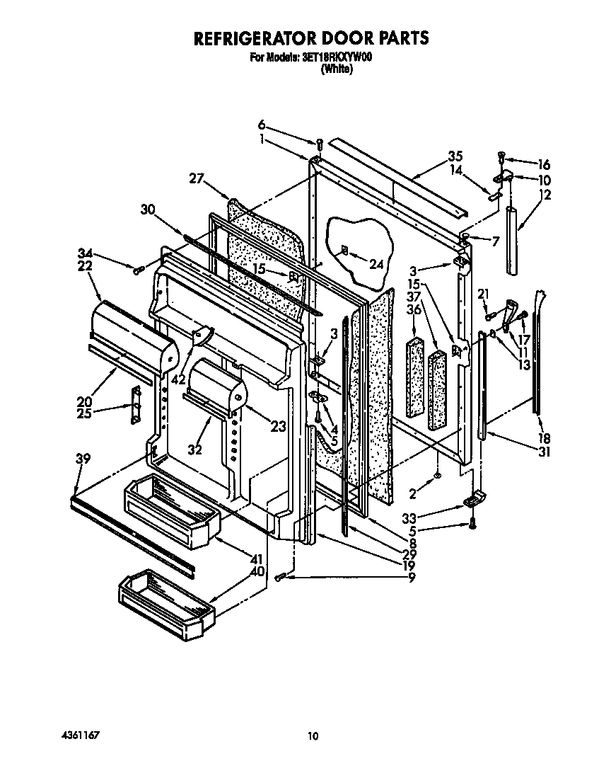 Refrigerator door