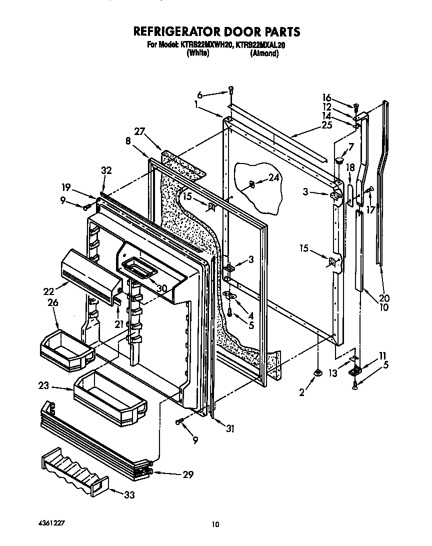 Refrigerator door