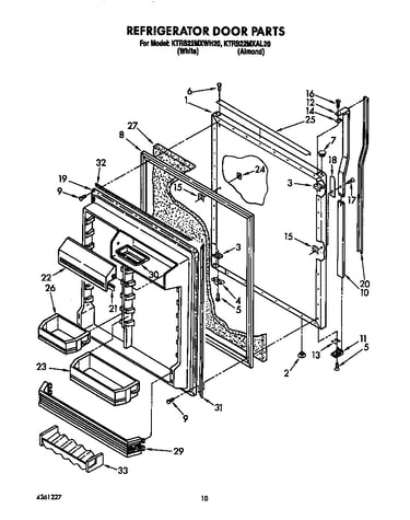 Refrigerator door