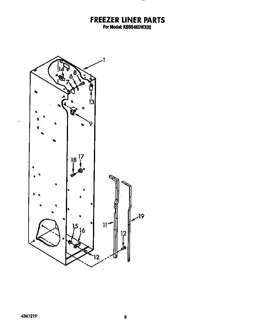 Freezer liner
