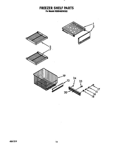 Freezer shelf