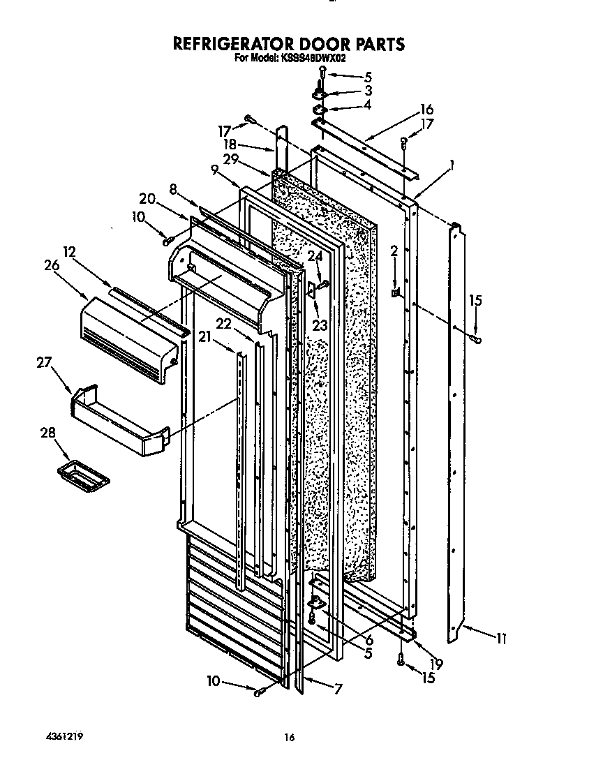 Refrigerator door