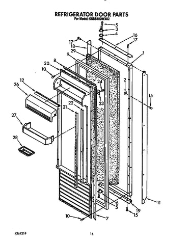 Refrigerator door