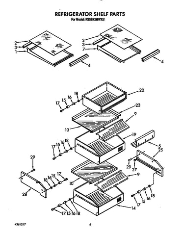 Refrigerator shelf