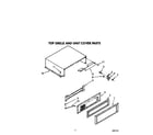 KitchenAid KSSS48MWX01 top grille and unit cover diagram
