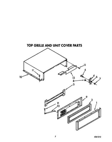 Top grille and unit cover