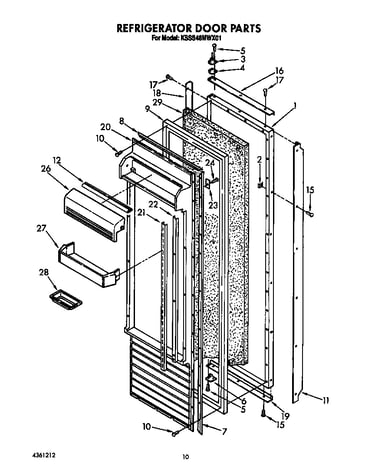 Refrigerator door